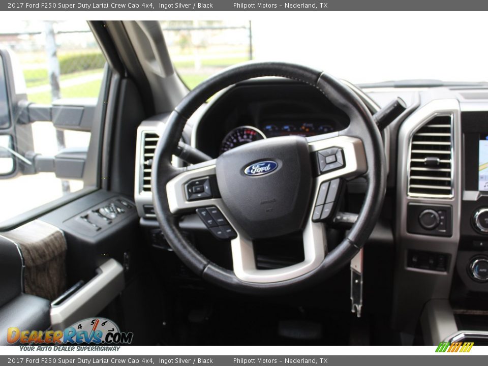 2017 Ford F250 Super Duty Lariat Crew Cab 4x4 Ingot Silver / Black Photo #23