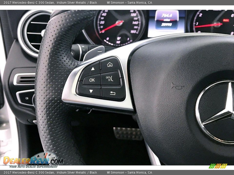 2017 Mercedes-Benz C 300 Sedan Iridium Silver Metallic / Black Photo #18