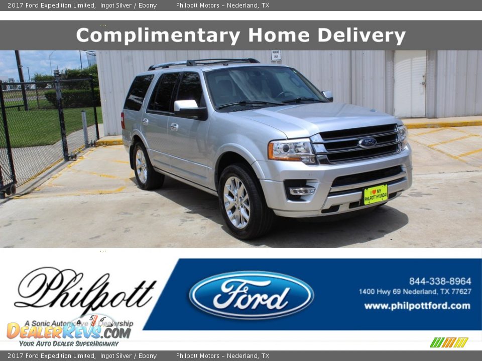 2017 Ford Expedition Limited Ingot Silver / Ebony Photo #1