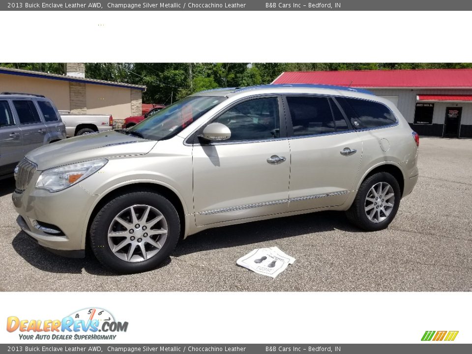 2013 Buick Enclave Leather AWD Champagne Silver Metallic / Choccachino Leather Photo #1