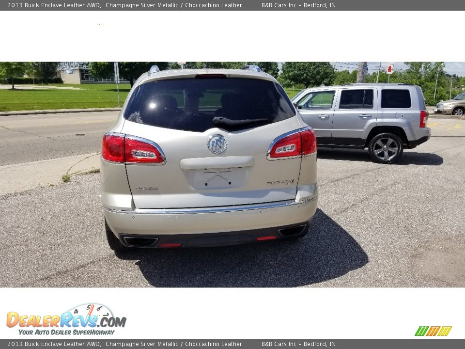 2013 Buick Enclave Leather AWD Champagne Silver Metallic / Choccachino Leather Photo #5