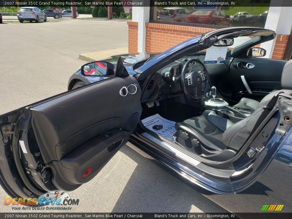 2007 Nissan 350Z Grand Touring Roadster San Marino Blue Pearl / Charcoal Photo #3
