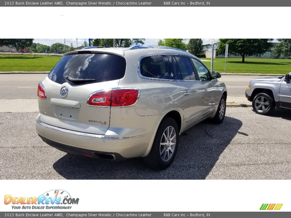 2013 Buick Enclave Leather AWD Champagne Silver Metallic / Choccachino Leather Photo #6