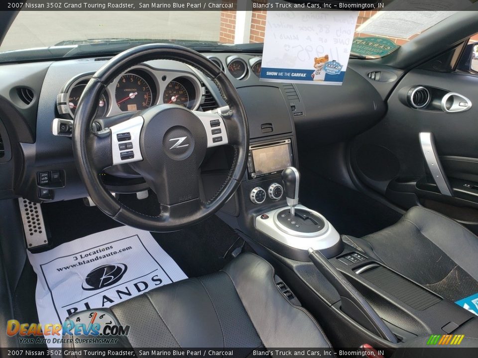2007 Nissan 350Z Grand Touring Roadster San Marino Blue Pearl / Charcoal Photo #9