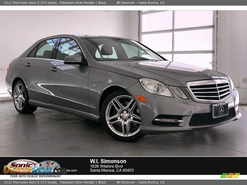 2012 Mercedes-Benz E 350 Sedan Palladium Silver Metallic / Black Photo #1