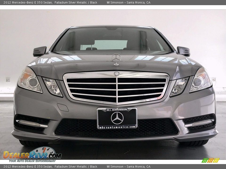 2012 Mercedes-Benz E 350 Sedan Palladium Silver Metallic / Black Photo #2