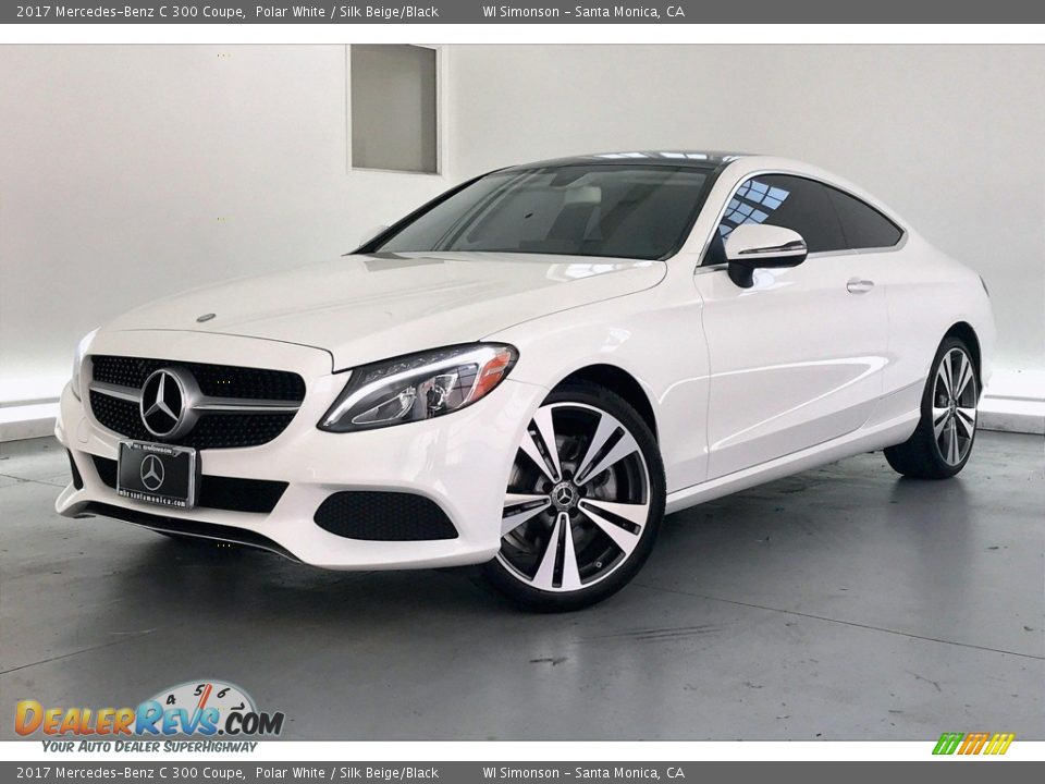 2017 Mercedes-Benz C 300 Coupe Polar White / Silk Beige/Black Photo #12