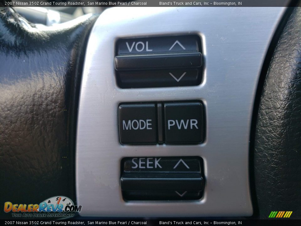 2007 Nissan 350Z Grand Touring Roadster San Marino Blue Pearl / Charcoal Photo #15