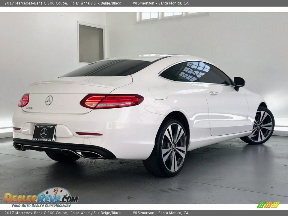 2017 Mercedes-Benz C 300 Coupe Polar White / Silk Beige/Black Photo #16