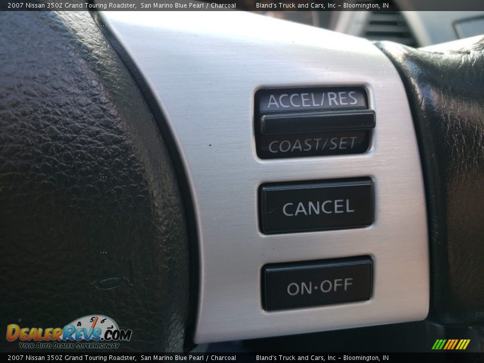 2007 Nissan 350Z Grand Touring Roadster San Marino Blue Pearl / Charcoal Photo #16