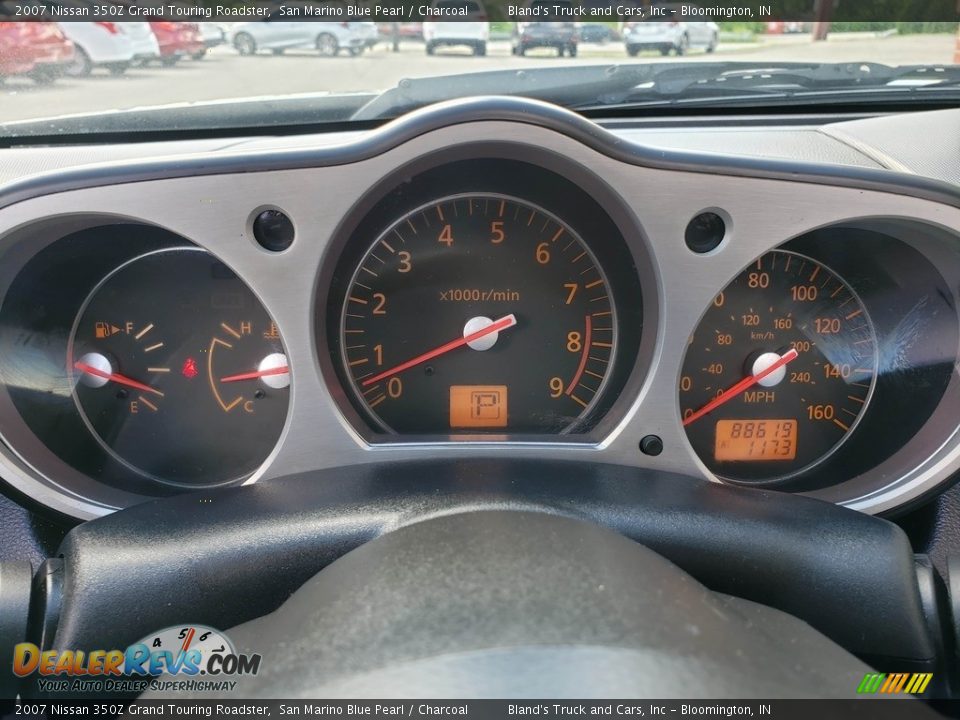 2007 Nissan 350Z Grand Touring Roadster San Marino Blue Pearl / Charcoal Photo #17