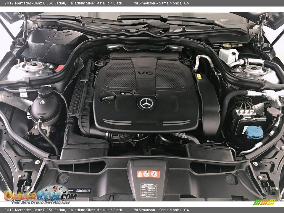 2012 Mercedes-Benz E 350 Sedan Palladium Silver Metallic / Black Photo #9