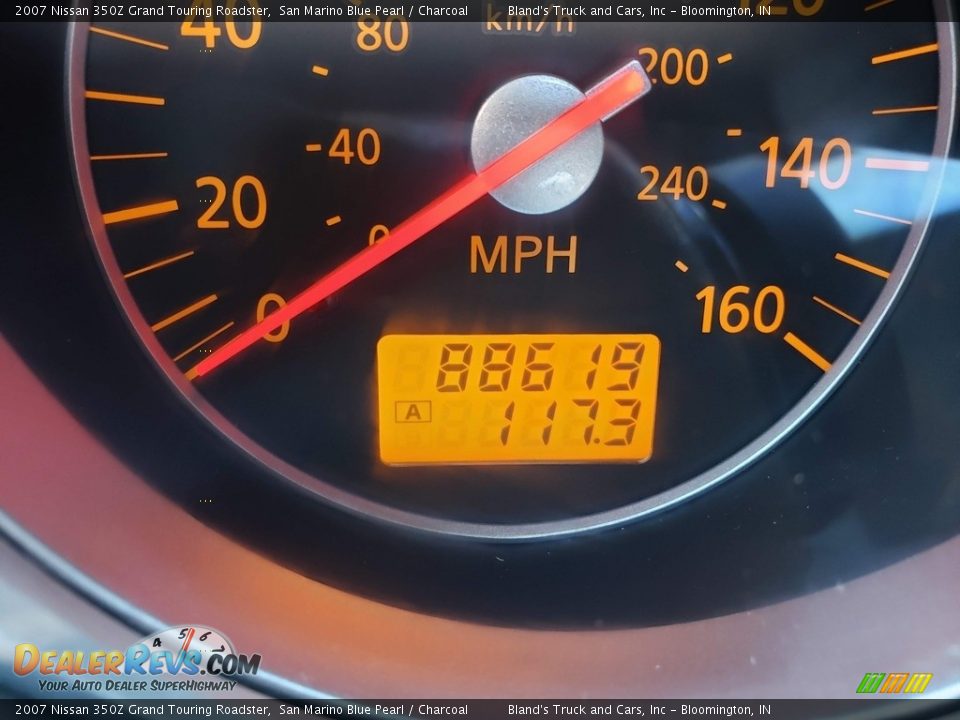 2007 Nissan 350Z Grand Touring Roadster San Marino Blue Pearl / Charcoal Photo #18