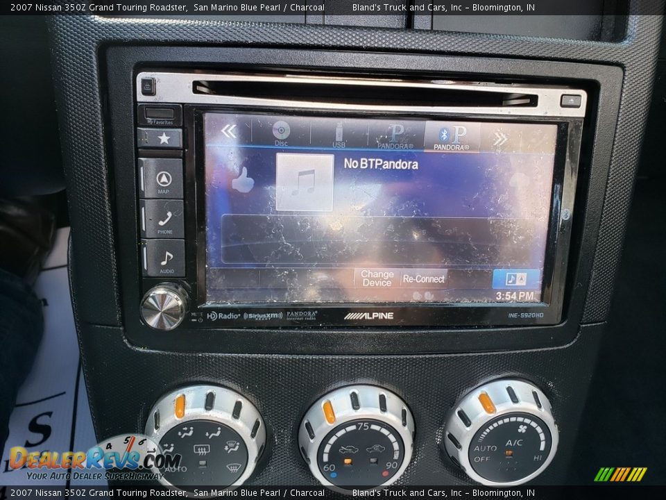 2007 Nissan 350Z Grand Touring Roadster San Marino Blue Pearl / Charcoal Photo #20