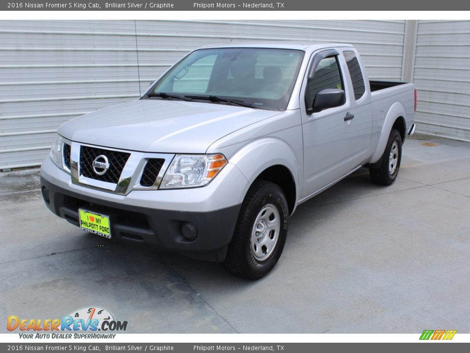 2016 Nissan Frontier S King Cab Brilliant Silver / Graphite Photo #4