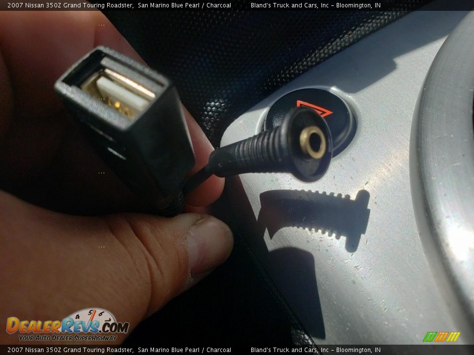 2007 Nissan 350Z Grand Touring Roadster San Marino Blue Pearl / Charcoal Photo #23