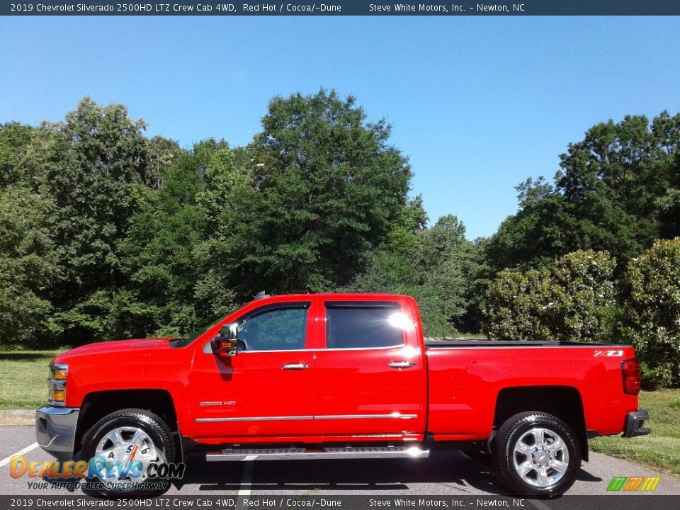 2019 Chevrolet Silverado 2500HD LTZ Crew Cab 4WD Red Hot / Cocoa/­Dune Photo #1