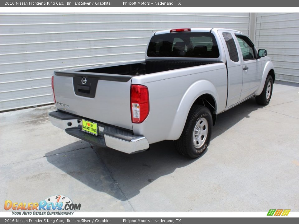 2016 Nissan Frontier S King Cab Brilliant Silver / Graphite Photo #10