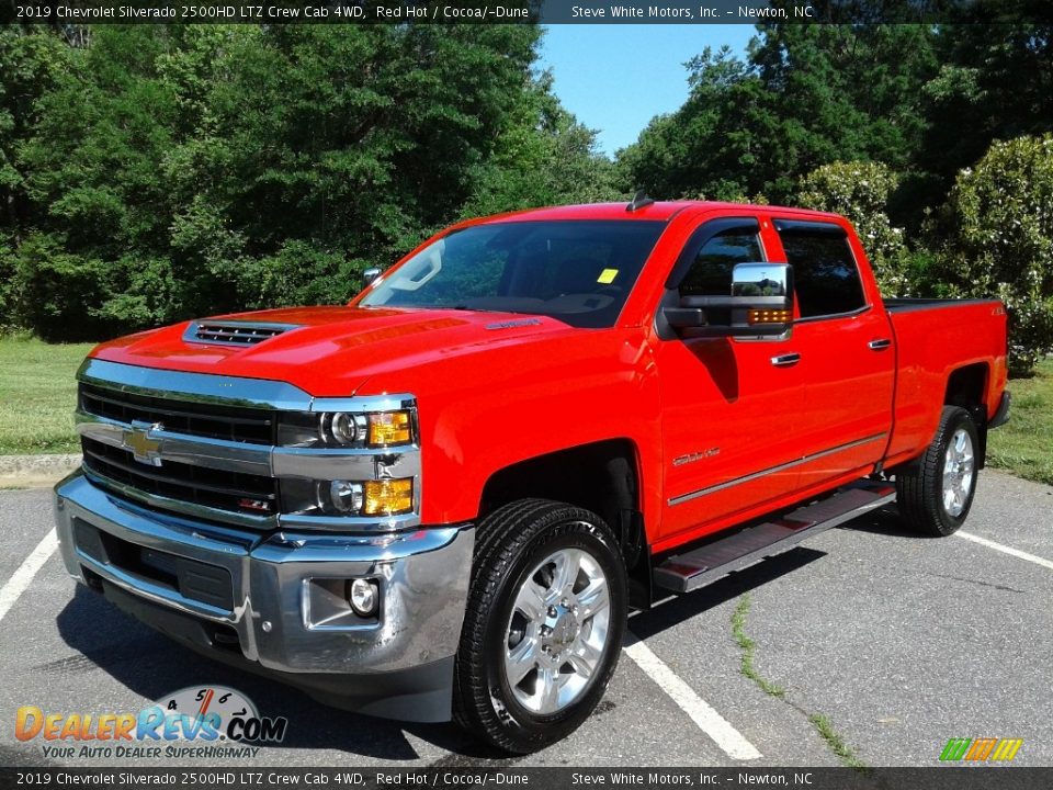 2019 Chevrolet Silverado 2500HD LTZ Crew Cab 4WD Red Hot / Cocoa/­Dune Photo #2