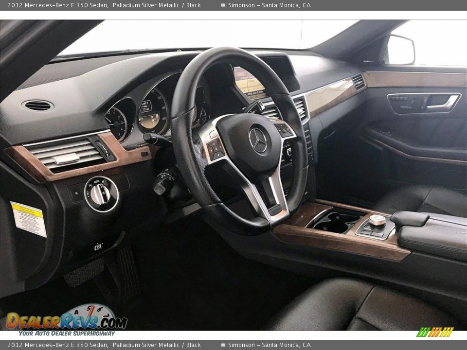 2012 Mercedes-Benz E 350 Sedan Palladium Silver Metallic / Black Photo #22
