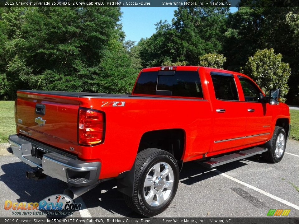 2019 Chevrolet Silverado 2500HD LTZ Crew Cab 4WD Red Hot / Cocoa/­Dune Photo #6