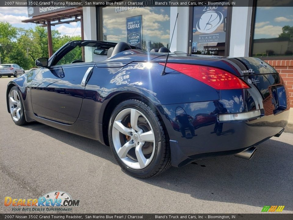 2007 Nissan 350Z Grand Touring Roadster San Marino Blue Pearl / Charcoal Photo #34