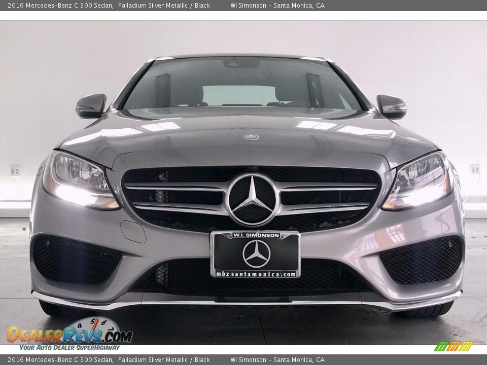 2016 Mercedes-Benz C 300 Sedan Palladium Silver Metallic / Black Photo #2