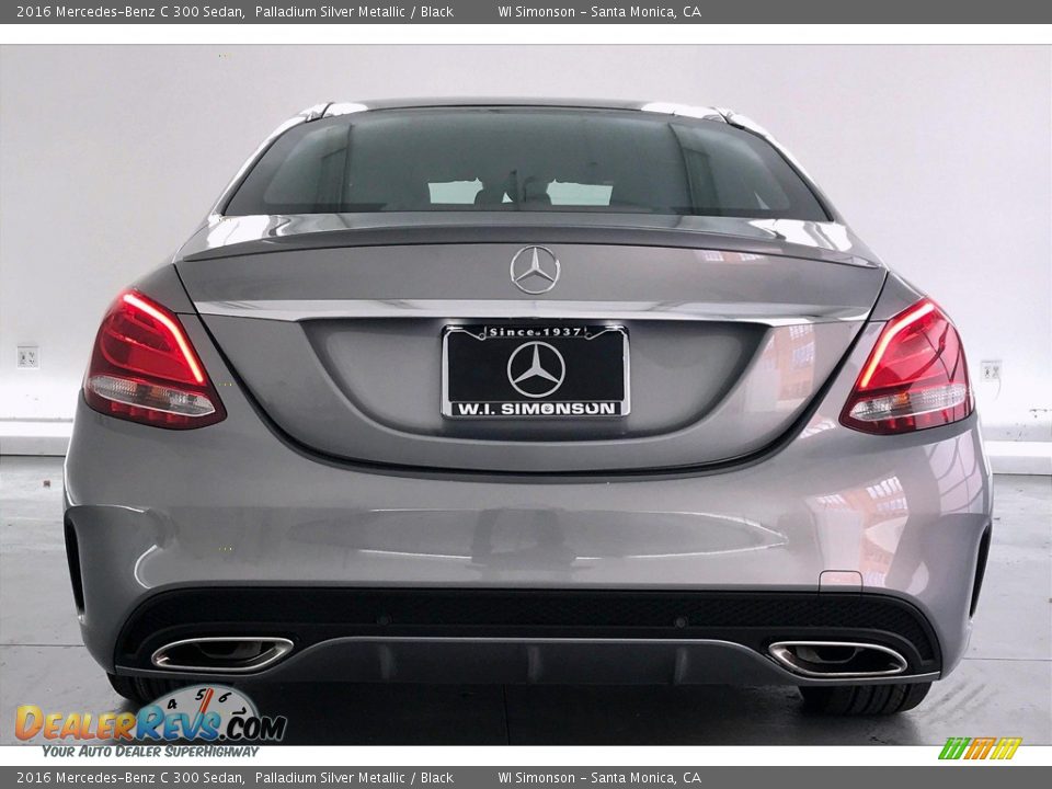 2016 Mercedes-Benz C 300 Sedan Palladium Silver Metallic / Black Photo #3