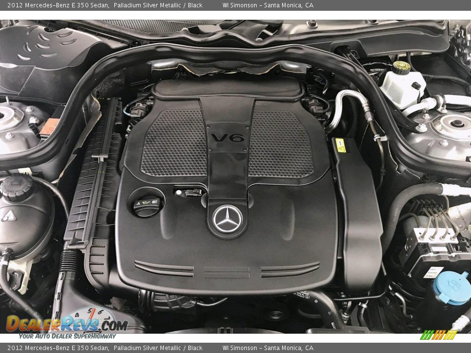2012 Mercedes-Benz E 350 Sedan Palladium Silver Metallic / Black Photo #31