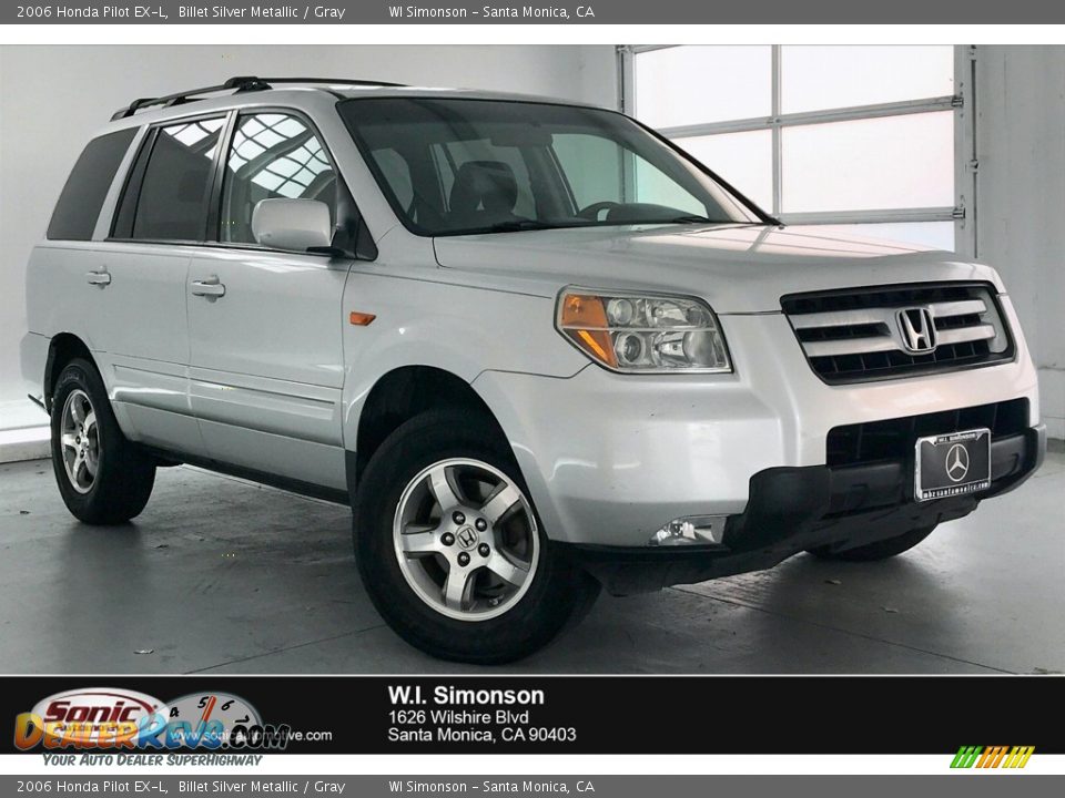2006 Honda Pilot EX-L Billet Silver Metallic / Gray Photo #1