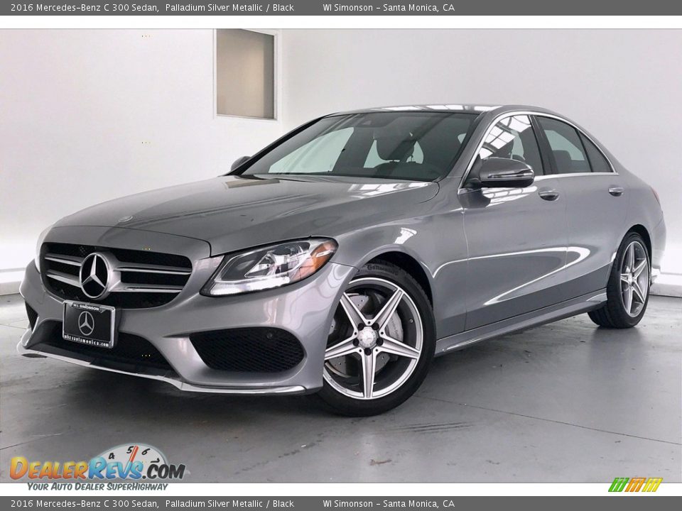 2016 Mercedes-Benz C 300 Sedan Palladium Silver Metallic / Black Photo #12