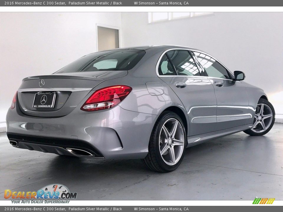 2016 Mercedes-Benz C 300 Sedan Palladium Silver Metallic / Black Photo #16