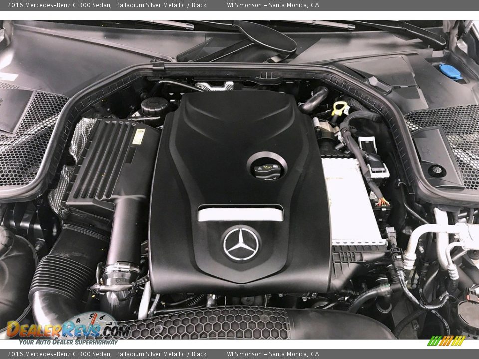 2016 Mercedes-Benz C 300 Sedan Palladium Silver Metallic / Black Photo #31