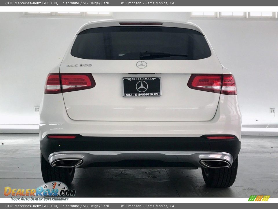 2018 Mercedes-Benz GLC 300 Polar White / Silk Beige/Black Photo #3