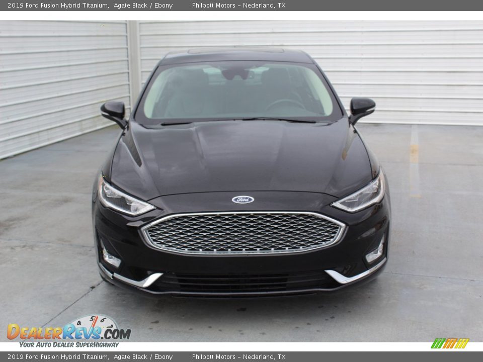 2019 Ford Fusion Hybrid Titanium Agate Black / Ebony Photo #3