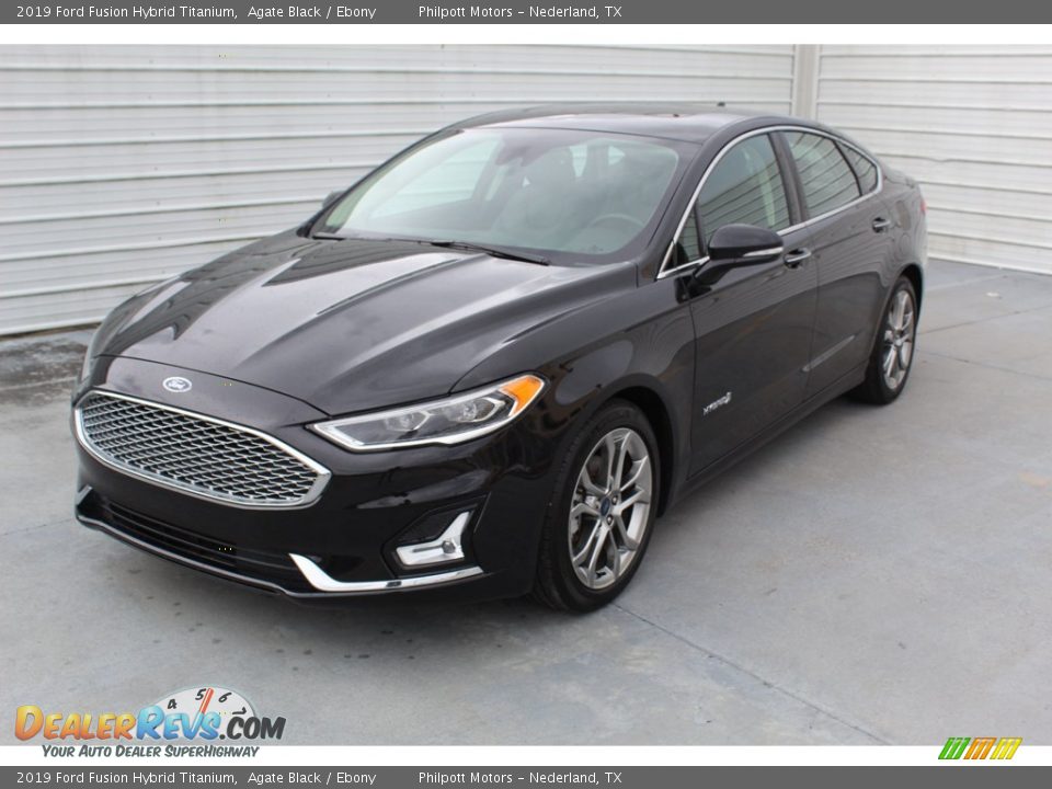 2019 Ford Fusion Hybrid Titanium Agate Black / Ebony Photo #4