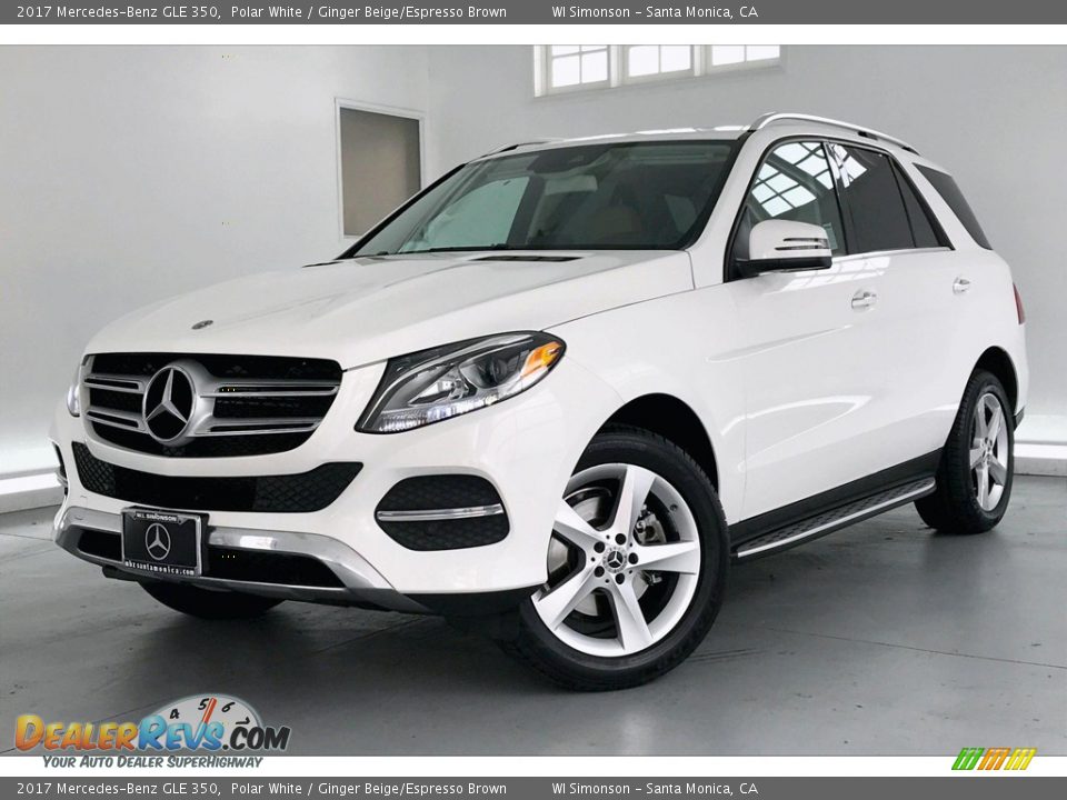 2017 Mercedes-Benz GLE 350 Polar White / Ginger Beige/Espresso Brown Photo #12