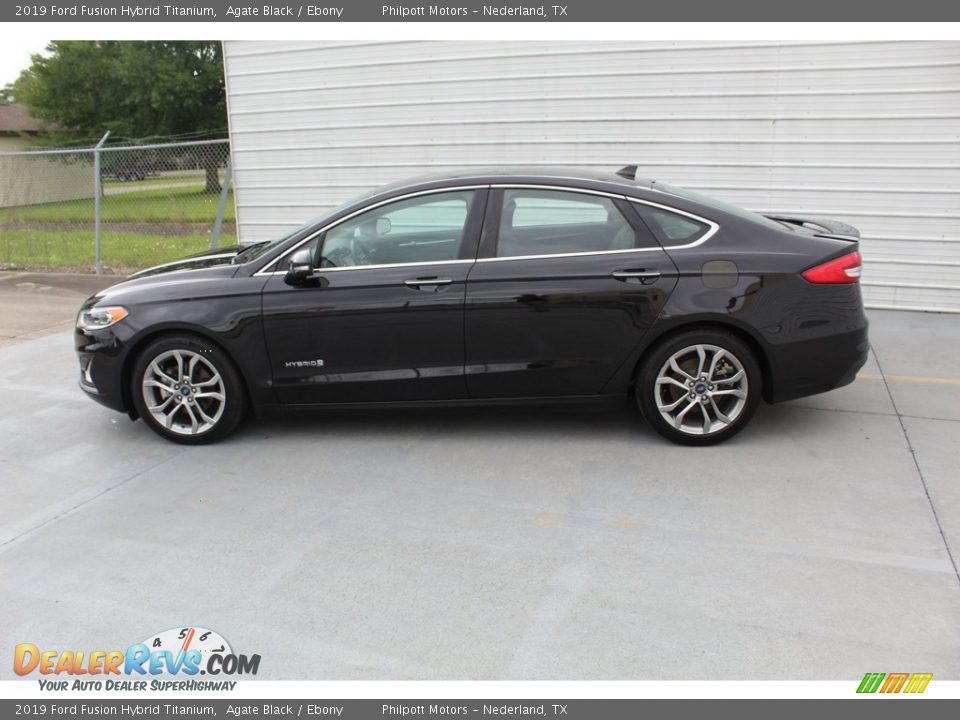 2019 Ford Fusion Hybrid Titanium Agate Black / Ebony Photo #7