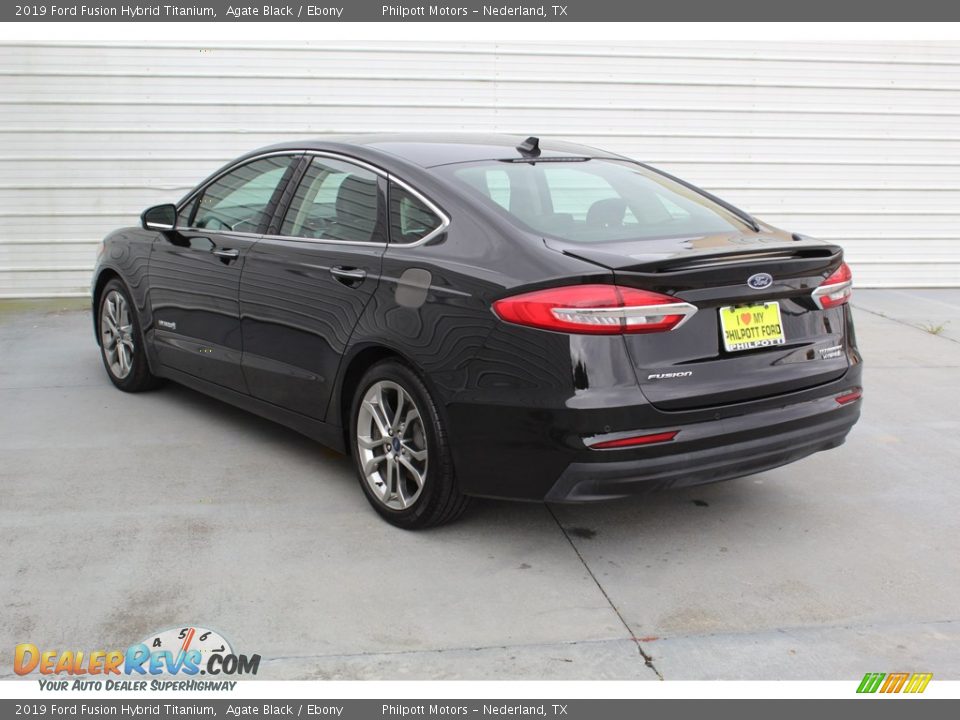 2019 Ford Fusion Hybrid Titanium Agate Black / Ebony Photo #8