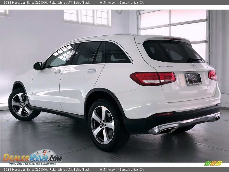 2018 Mercedes-Benz GLC 300 Polar White / Silk Beige/Black Photo #10