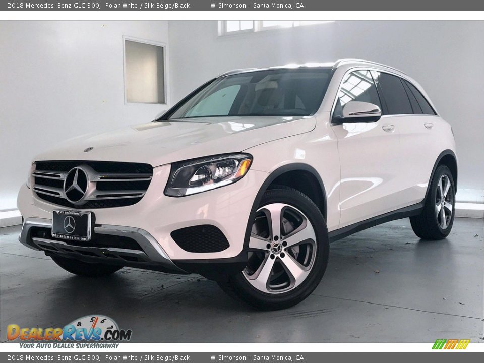 2018 Mercedes-Benz GLC 300 Polar White / Silk Beige/Black Photo #12