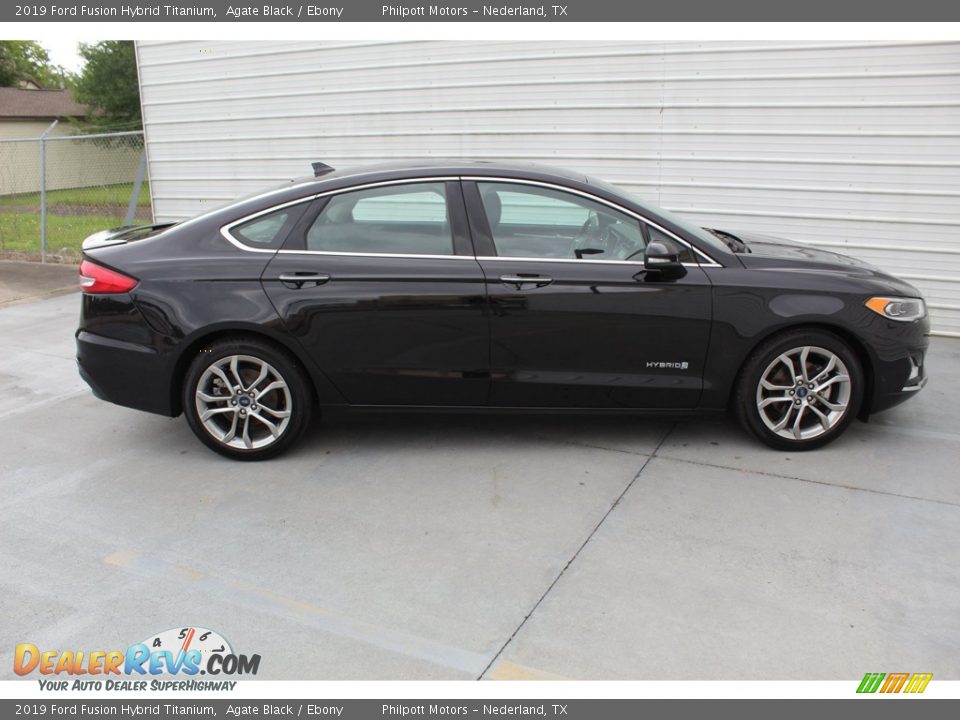 2019 Ford Fusion Hybrid Titanium Agate Black / Ebony Photo #13