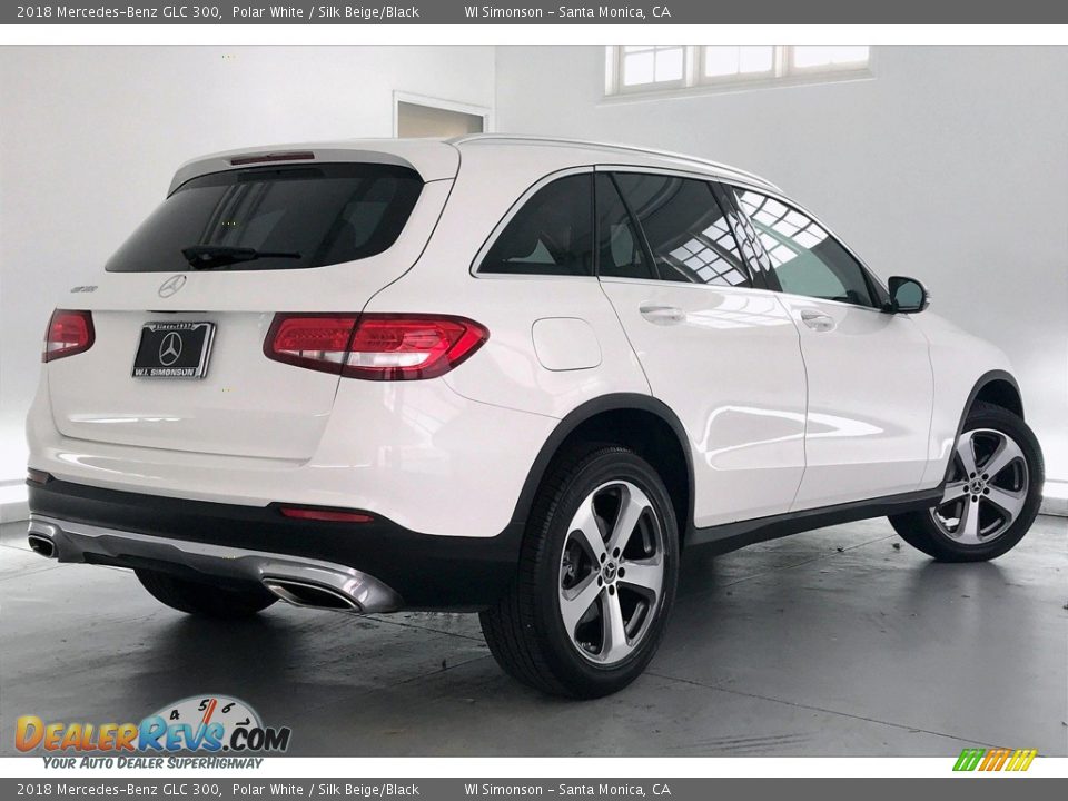 2018 Mercedes-Benz GLC 300 Polar White / Silk Beige/Black Photo #16