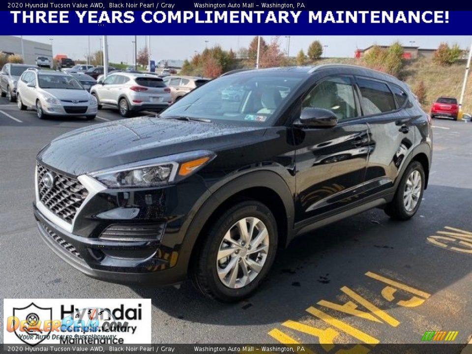 2020 Hyundai Tucson Value AWD Black Noir Pearl / Gray Photo #7