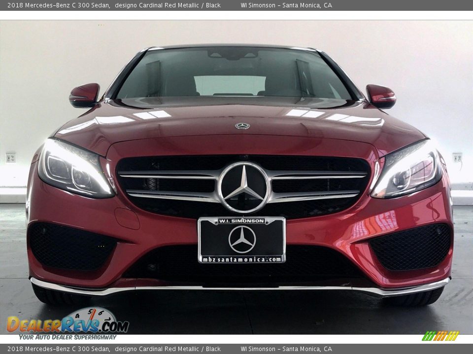 2018 Mercedes-Benz C 300 Sedan designo Cardinal Red Metallic / Black Photo #2