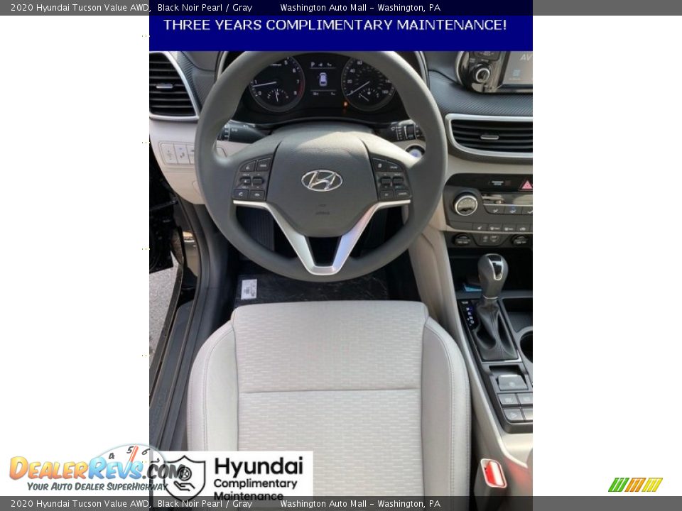 2020 Hyundai Tucson Value AWD Black Noir Pearl / Gray Photo #14