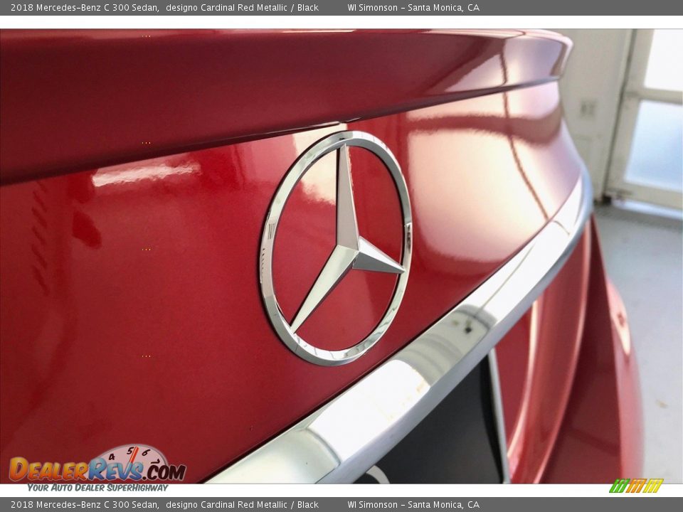 2018 Mercedes-Benz C 300 Sedan designo Cardinal Red Metallic / Black Photo #7