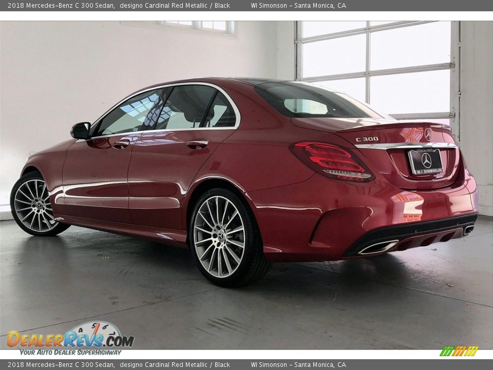 2018 Mercedes-Benz C 300 Sedan designo Cardinal Red Metallic / Black Photo #10