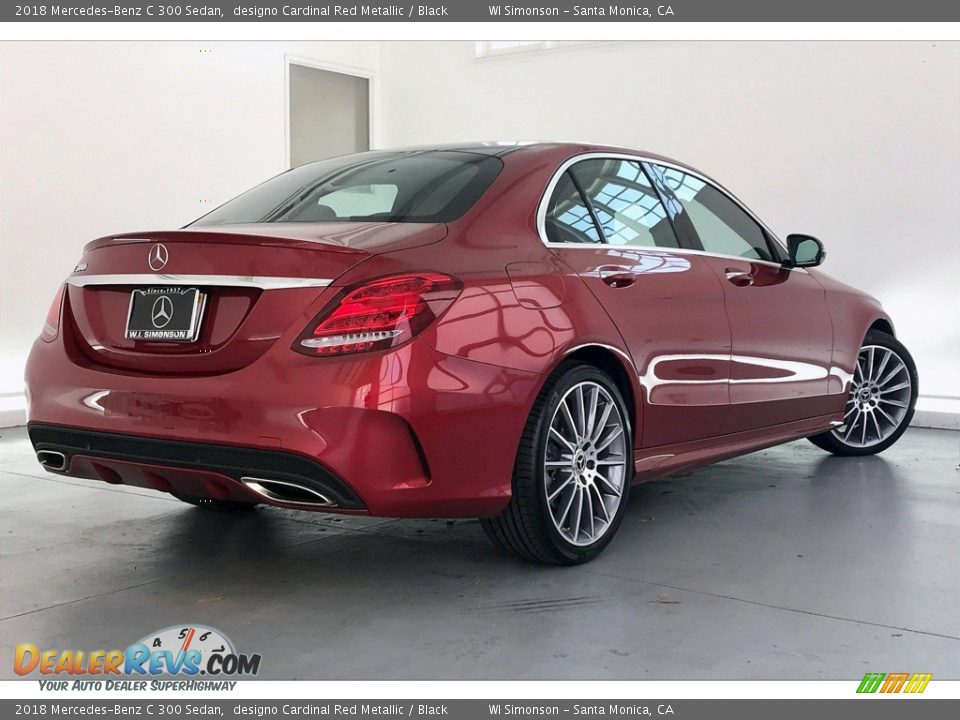 2018 Mercedes-Benz C 300 Sedan designo Cardinal Red Metallic / Black Photo #16