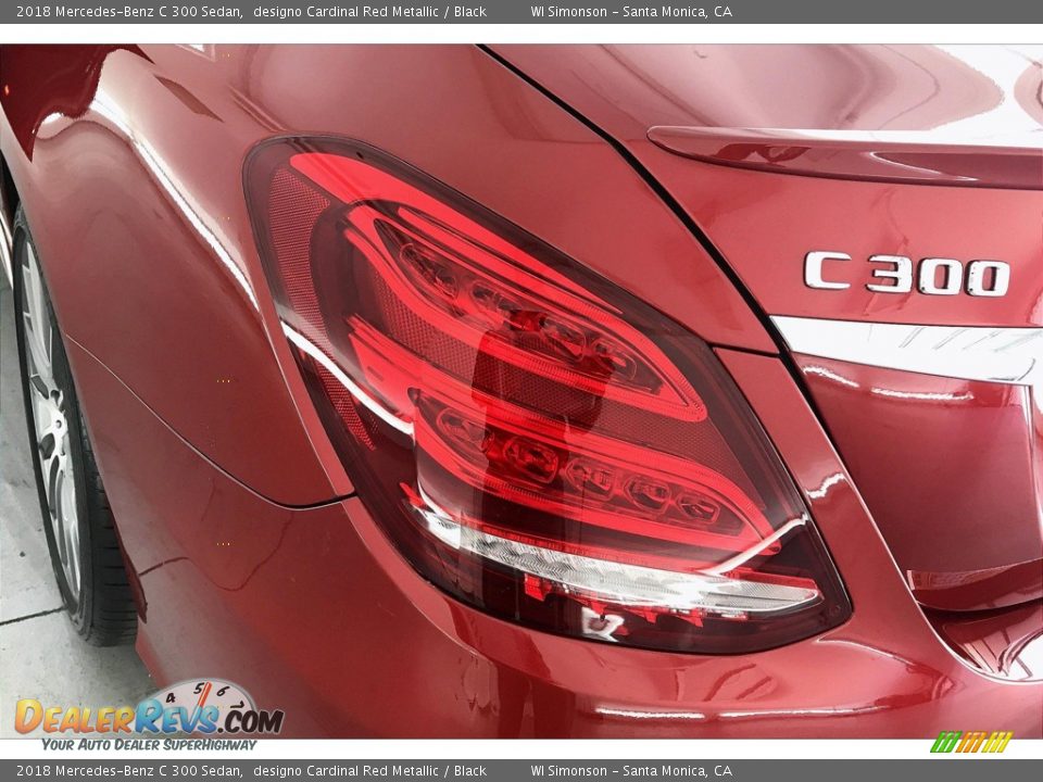 2018 Mercedes-Benz C 300 Sedan designo Cardinal Red Metallic / Black Photo #26